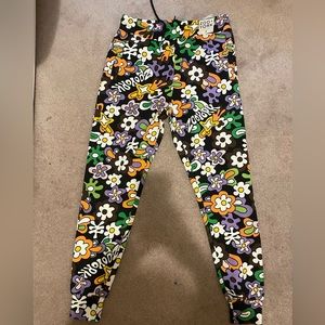 Floral sweatpants with drawstring size medium